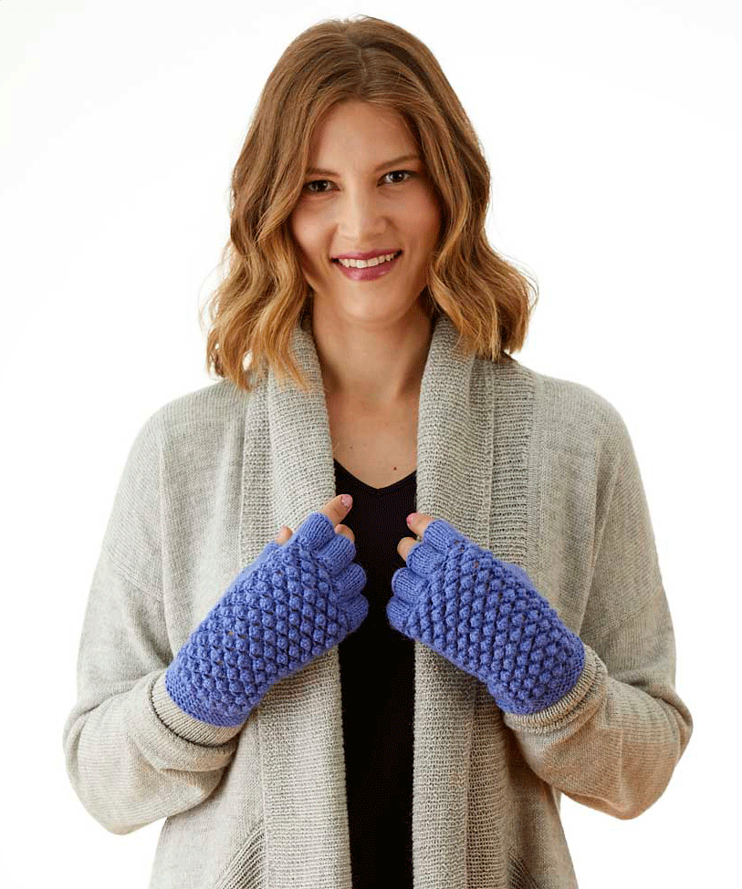 Textured Fingerless Gloves Textured Fingerless Gloves